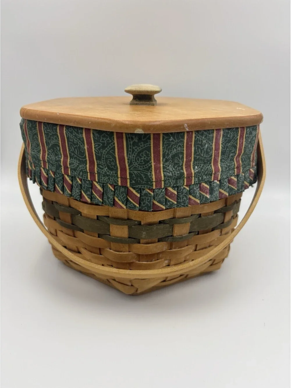 Longaberger 1997 Christmas Collection Snowflake Basket Lid/Liner/Protector